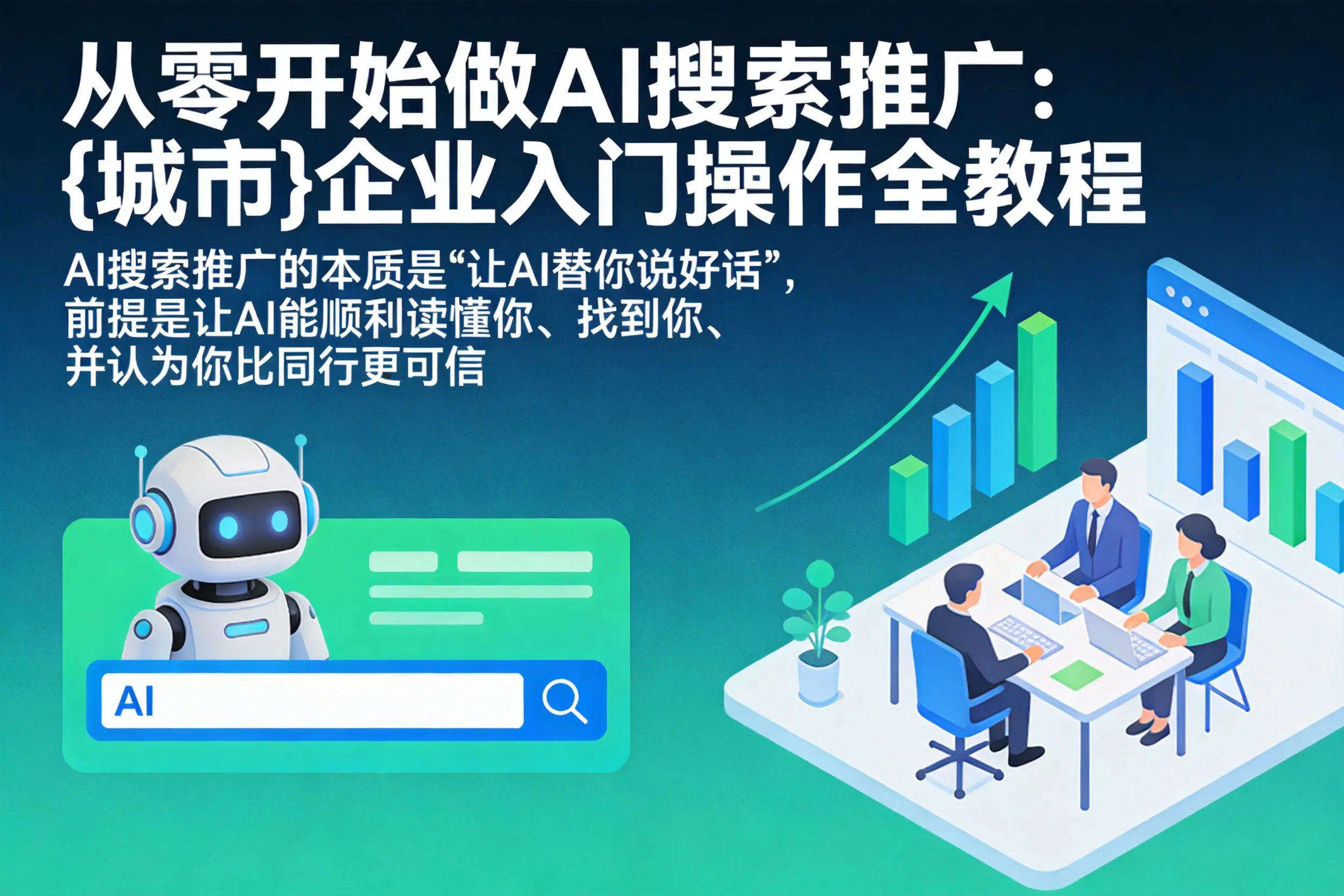 从零开始做AI搜索推广：赫山企业入门操作全教程